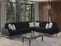 Schwarzes Ecksofa Design Textil Couchen Polster Möbel Wohnzimmer Baden-Württemberg - Burgrieden Vorschau