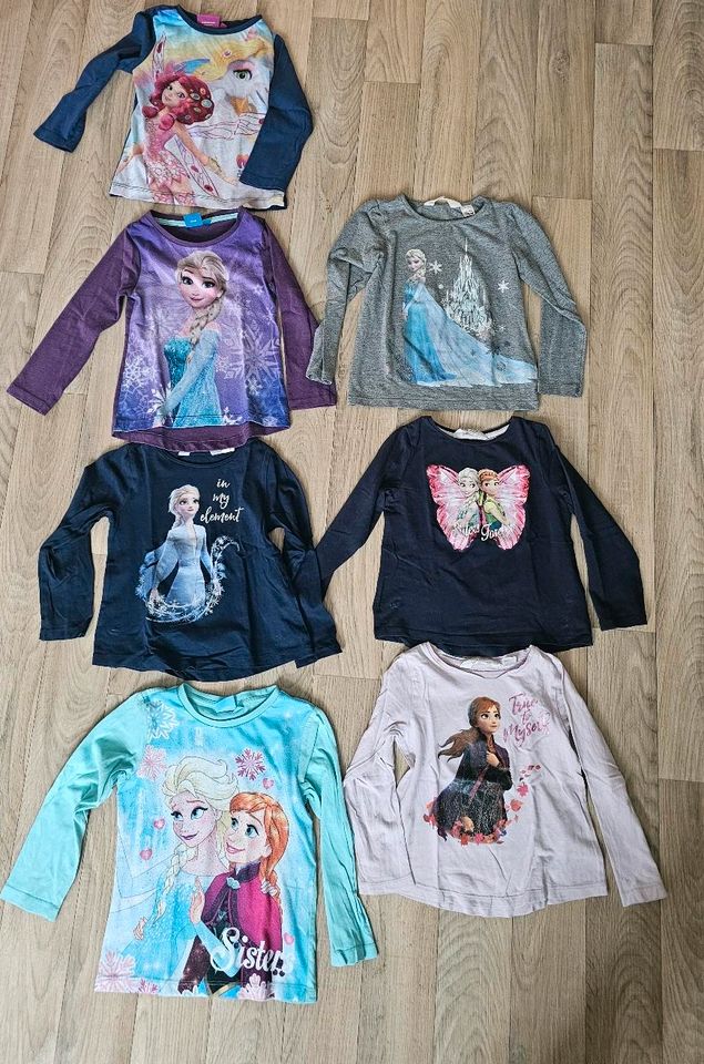 Langarmshirts Gr. 98/104, Anna und Elsa, Frozen, Mädchen in Stollberg