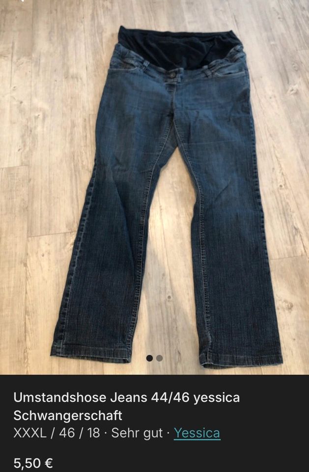 40/42 Umstandshosen H&M Esprit Jeans Röcke Jeansröcke 3/4 Hosen in Tecklenburg