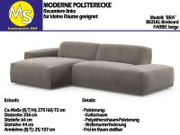 Sofa Couch Wohnlandschaft L Form Breicord beige Nordrhein-Westfalen - Mettingen Vorschau