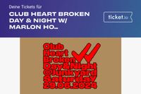Tickets Club Heart Broken Marlon Hoffstadt 29.06. Bremen - Neustadt Vorschau