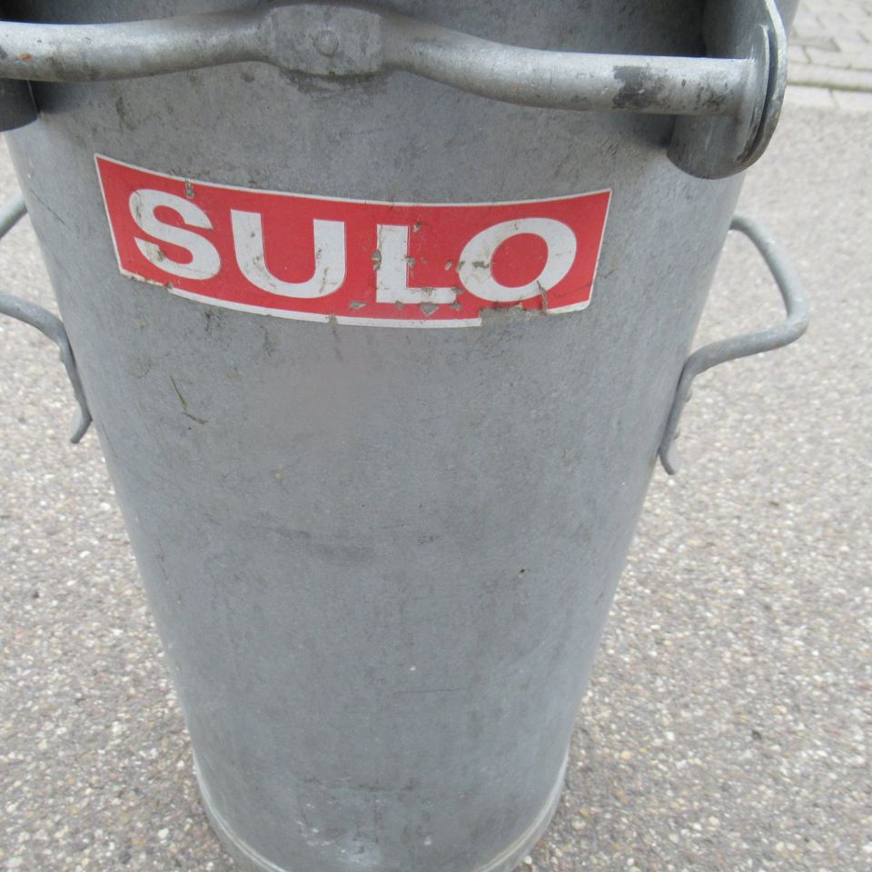 Sulo Zink Metall Mülleimer / Aschtonne 50 Liter im Top Zustand in Meißenheim