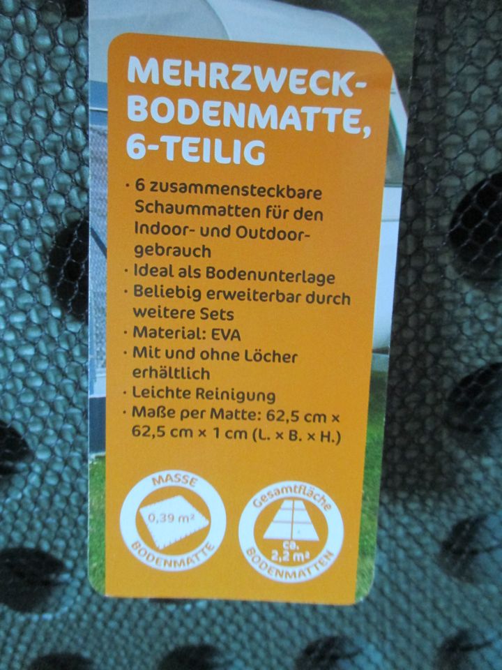 ADVENTURIDGE Mehrzweck Bodenmatte 6-teilig NEU & OVP grün in Fürth