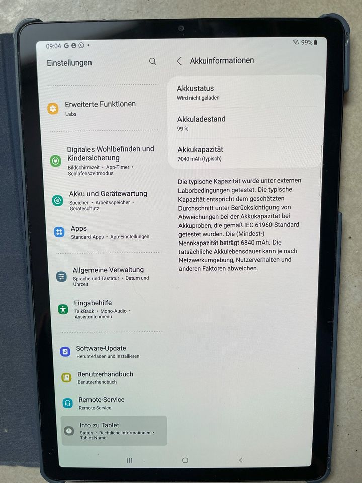 Samsung Galaxy Tab S5e 64 GB/ Wi-Fi 10.5" mit Hülle in Wallstawe