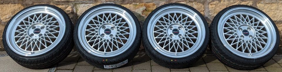 Borbet B 7x17 4x100 185/35R17 Golf 1 2 3 Scirocco 53 Passat Polo in Finkenbach-Gersweiler