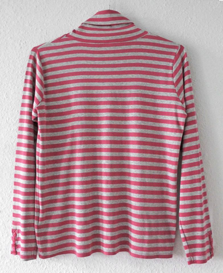 Takko Rollkragen Pullover leicht grau pink gestreift Rolli Gr.XXL in Hamburg