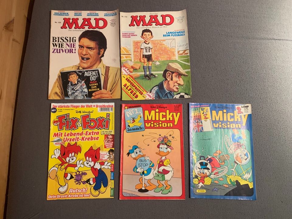 Comics (1976-2006): Donald Duck, Micky Maus, MAD….. in Herne