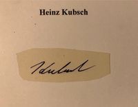 Heinz Kubsch (†1993) Original Autogramm WM 1954 Essen - Bredeney Vorschau