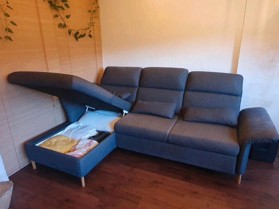 IKEA FAMMARP 3er-Bettsofa, Schlafsofa, links schwarz / grau in Offenbach