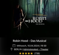 Premiere jetzt in  Berlin: 2 Karten Robin Hood Musical München - Au-Haidhausen Vorschau