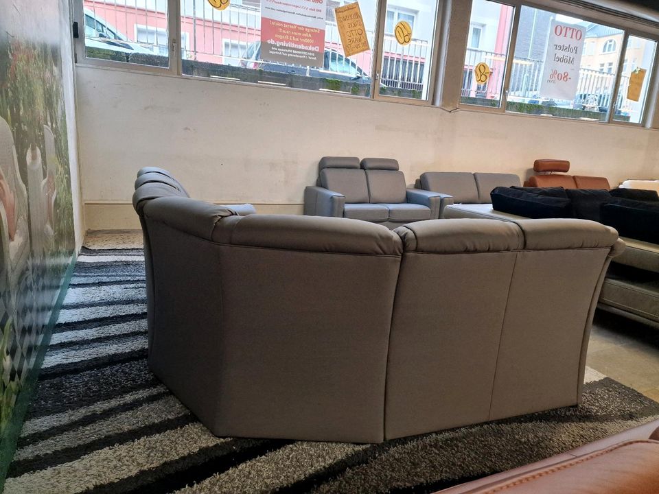 Sit&more Ecksofa Benson N2417 von Otto, Bettfunktion, Komfortabler Federkern, Luxus Kunstleder, grau. OTTO Polster bis zu -80% der Uvp bei Unna. in Hagen