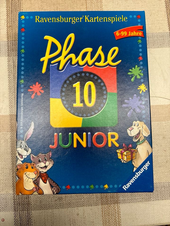 Phase 10 Junior komplett, kaum bespielt, Ravensburger, Spiel in Schwabmünchen