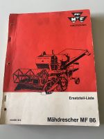 MF 86 Mähdrescher Ersatzteil- Liste Bayern - Cadolzburg Vorschau