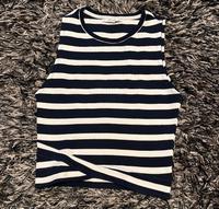Pull & Bear: Süßes Crop Top gestreift Dunkelblau Weiß Gr. L Köln - Bayenthal Vorschau