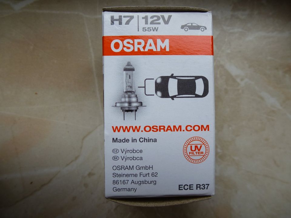 original OSRAM CLASSIC H7 55W 12V AUTO LICHT LEUCHTE LAMPE Watt in Bingen