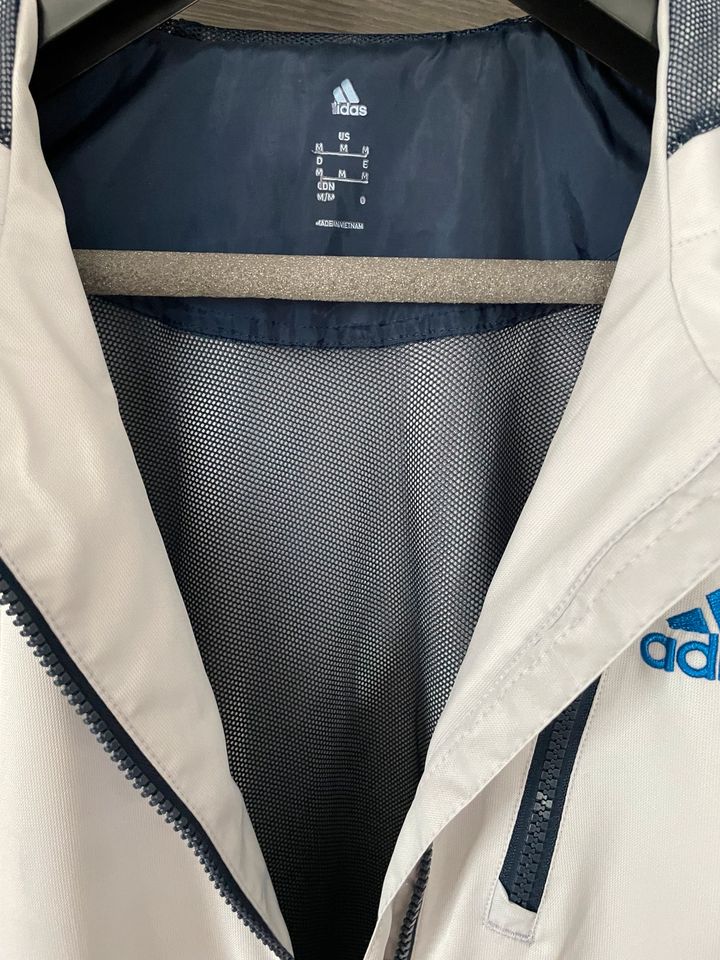 Adidas Jacke windbreaker Pullover Anorak Sportjacke Herren weiss in Darmstadt