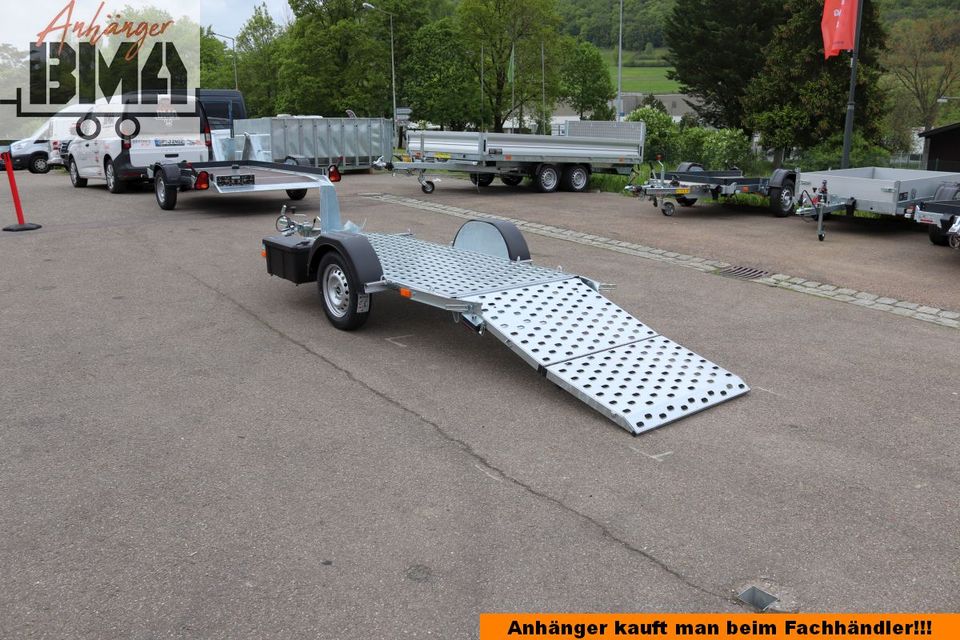 BMA Vezeko Motorrad Anhänger Motovan A08 750kg 248x107cm NEU +BOX in Mühlhausen im Täle