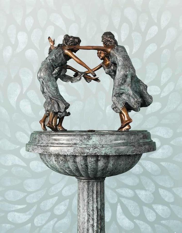 Springbrunnen aus Bronze für den Garten in Toppenstedt