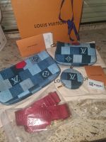 Louis Vuitton ❤ Multi Pochette Denim Rouge Tasche Fullset NEU Brandenburg - Ruhland Vorschau