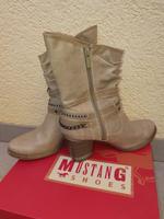 Stiefelletten Mustang Gr. 39 Beige Baden-Württemberg - Stutensee Vorschau
