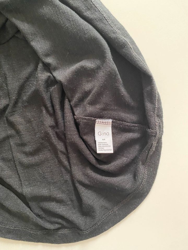 Gina T-Shirt Bluse Gr. 44 schwarz mit Lochstickerei in Schloß Holte-Stukenbrock