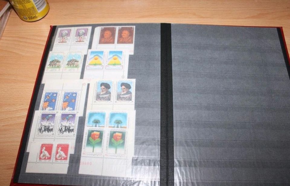 IRAN - postfrische Sammlung in Paaren im Album  196 Briefmarken in Herschbach