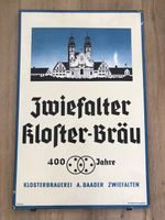 Emaille Email Schild Bier Brauerei Zwiefalter Kloster-Bräu Deko Baden-Württemberg - Waiblingen Vorschau