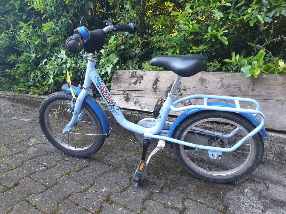 Fahrrad Puky blau-16Z in Wiesbaden