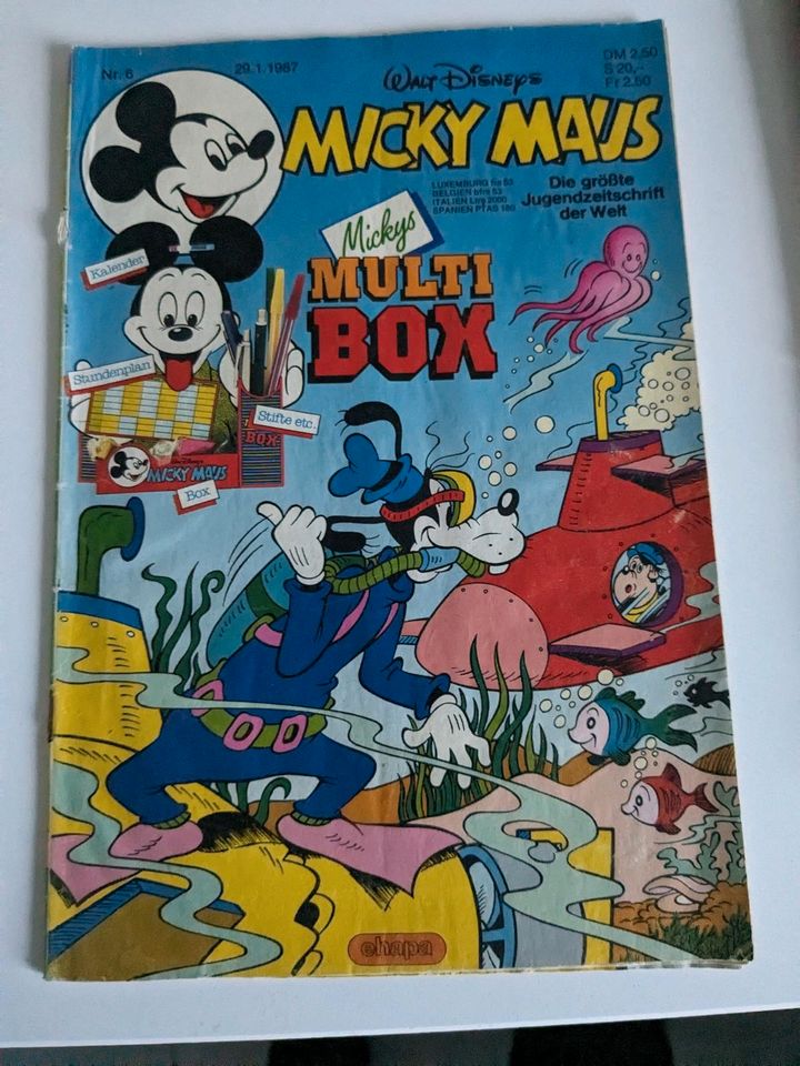 9 Mickey Mouse Hefte 1986/1987 in Bayreuth