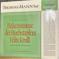 Vinyl Thomas Mann liest Bekenntnisse des Hochstaplers Felix Krull Thüringen - Nordhausen Vorschau