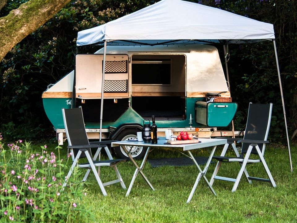 Wohnwagen Miniwohnwagen Camping Festival Urlaub in Mettingen