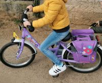 Puky Kinder Fahrrad 18 Zoll lila mit Seitentaschen Sachsen - Radebeul Vorschau