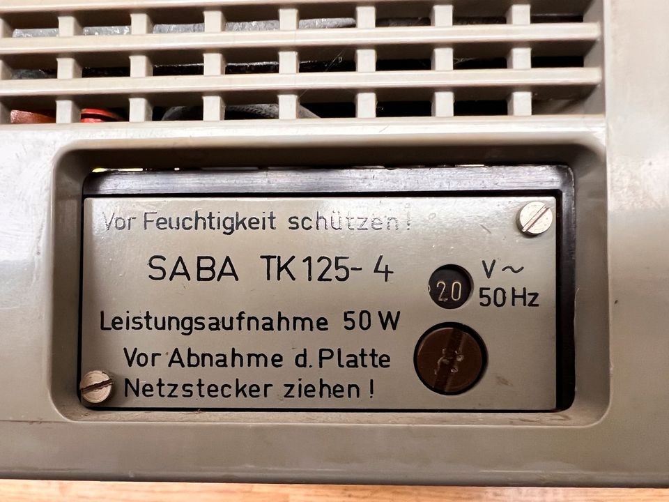 Saba Tonbandgerät TK125 in Malsch bei Wiesloch