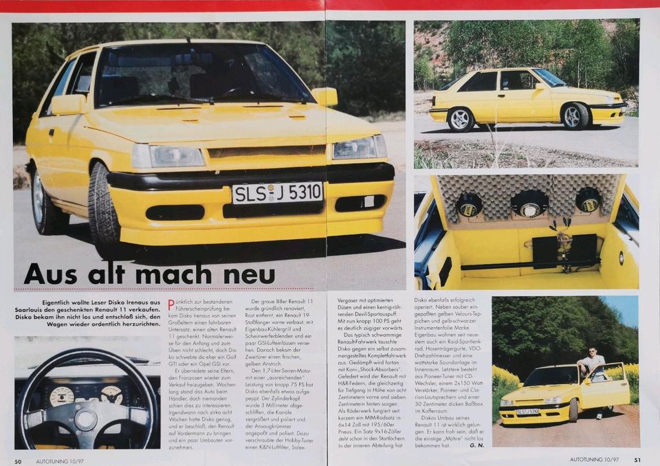 Renault 9 Renault 11 Reklame Berichte TSE TXE Turbo Avenue Diesel in Hanau