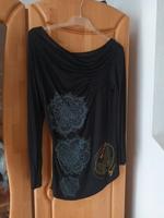Desigual Langarmshirt schick schwarz Ausschnitt Hessen - Eltville Vorschau