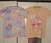 ❤️ 2 süße T-Shirt Next Gr.146 / 152 Einhorn Flamingo England Mode Bayern - Germering Vorschau