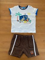 Baby Set kurze Hose T-Shirt weiß braun Bus Topolino 74/80 Bayern - Alzenau Vorschau