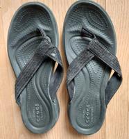 Crocs Flipflops Gr. W5  (ca.Gr. 37) schwarz Pailletten Bayern - Bayreuth Vorschau