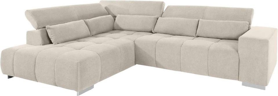 Sofa Couch Wohnlandschaft L Form mit Kopflehnenfunktion in Köln