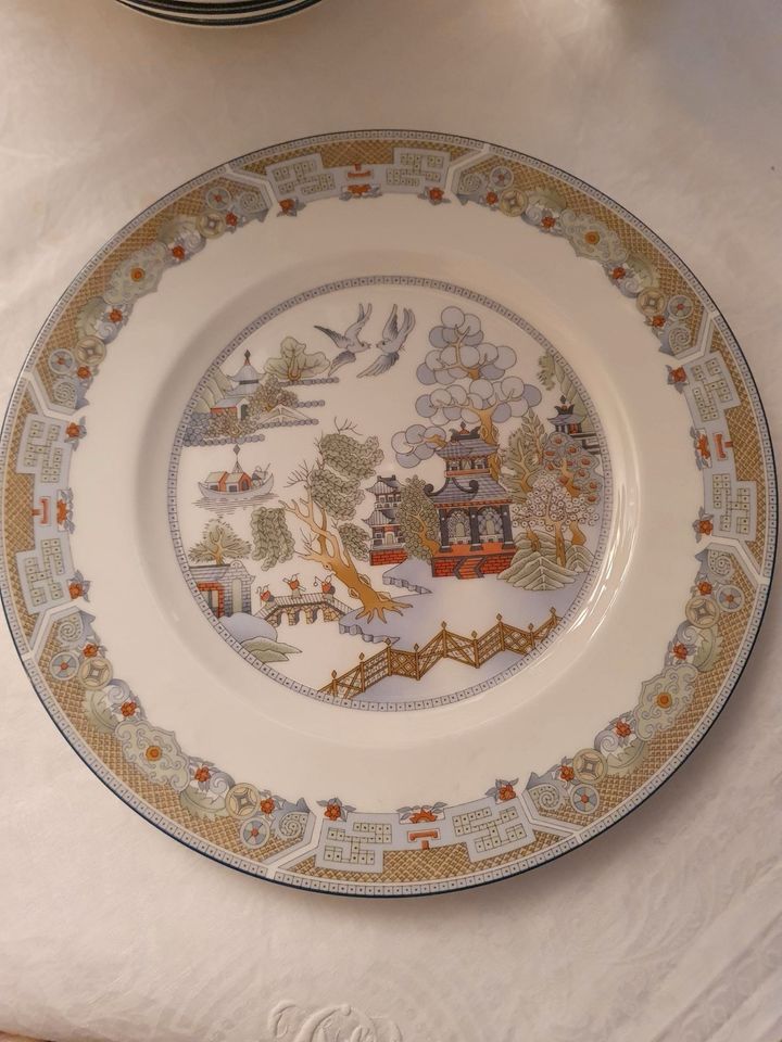 Kuchenteller,  WEDGWOOD, Chinese Legend in Hanau