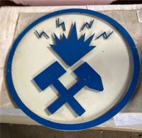 Altes seltenes Blechschild Bergbau Metall 60er Jahre Niedersachsen - Beesten Vorschau