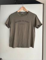 Mango T-Shirt Gr. S Khaki mit Print Baumwolle Hessen - Babenhausen Vorschau