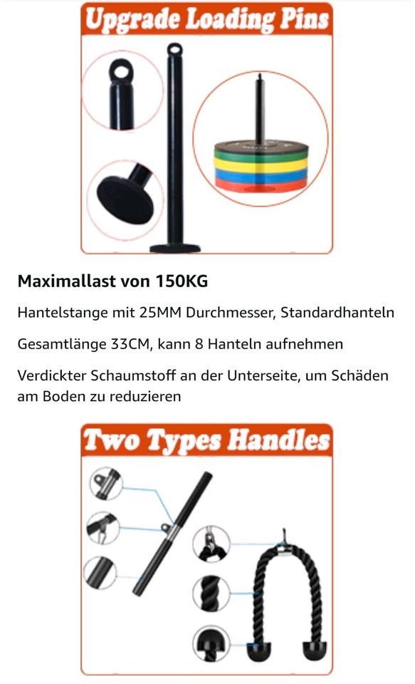 Home Gym Kabelzug Trizeps neu in Heppenheim (Bergstraße)