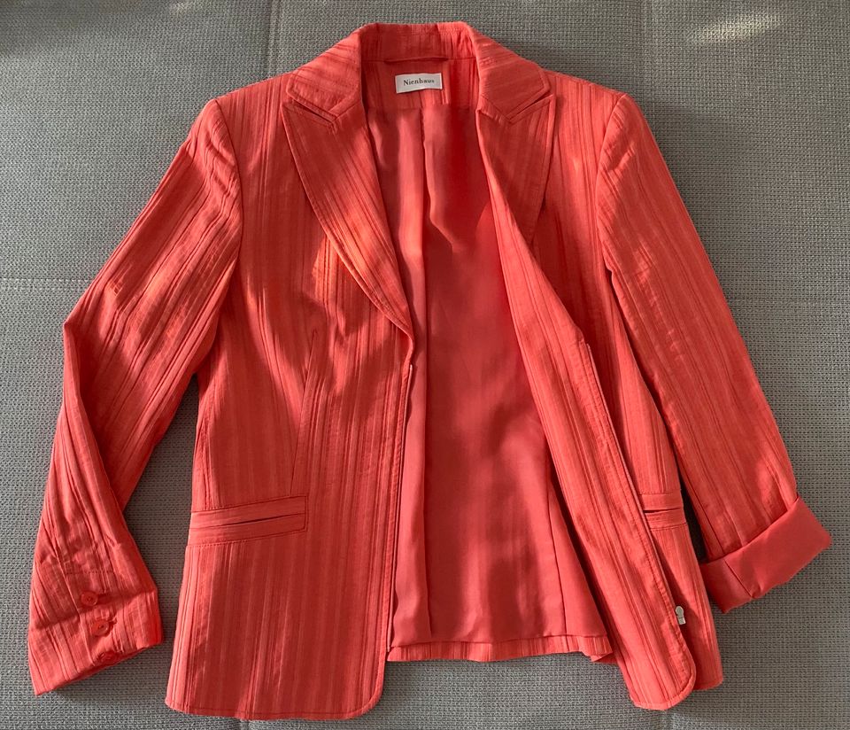 Nienhaus Damen Blazer, Gr. 38, rot/orange in Hamburg