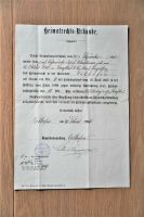 antike Heimatrechts-Urkunde vom 20.Februar 1906 München - Schwabing-Freimann Vorschau