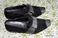 VINTAGE! Exclusive Herren-(Hochzeits-)Schuhe Wildleder schwarz-si Baden-Württemberg - Wannweil Vorschau