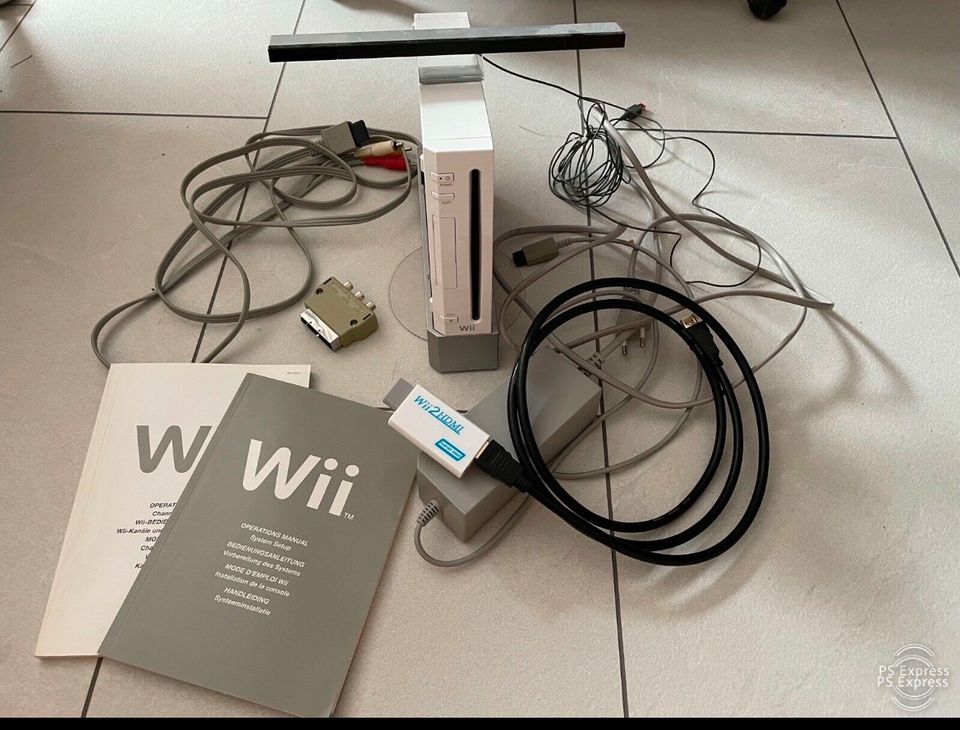 Wii + Zubehör + Spiele + HDMI Anschluss in Weiterstadt