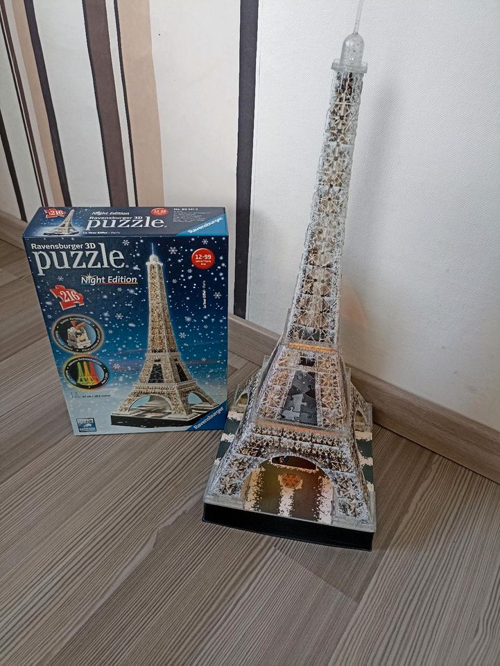 3D Puzzel, 3D Puzzle Eiffelturm mit Licht in Wolfenbüttel