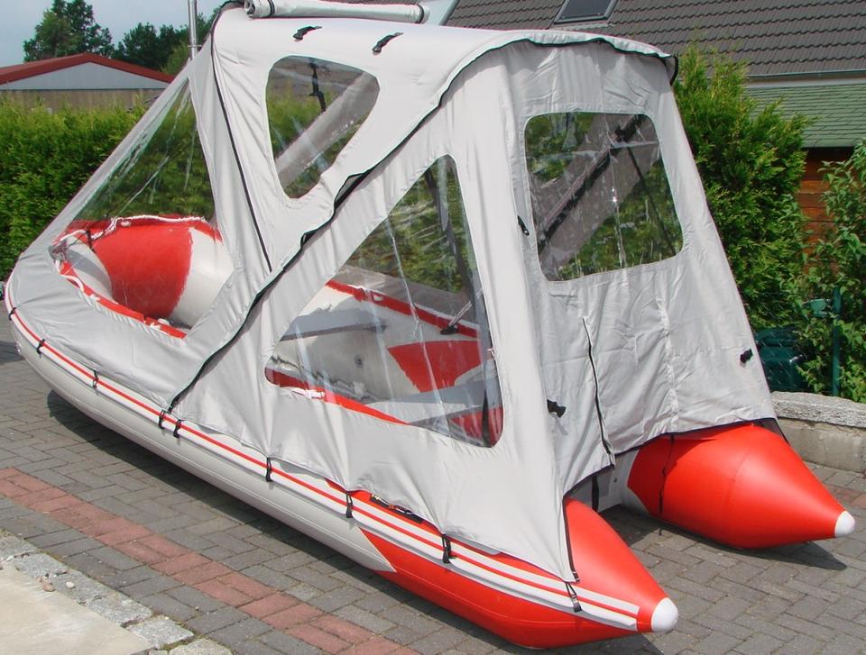 Schlauchbootzelt für Schlauchboote 3,60m/3,70m Grau 2 Wahl in Elmenhorst Kr Stormarn