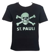 FC St. Pauli - Kinder T-Shirt Glitzer Totenkopf Grün - schwarz Hamburg-Nord - Hamburg Barmbek Vorschau